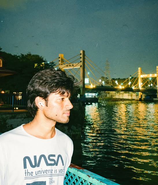 Instagram post, night city candid